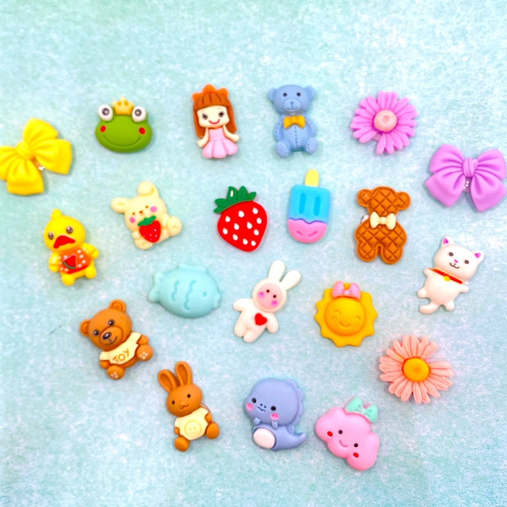20pcs- Cartoon Kawaii 3D Stickers, Bottle/Phone/Refrigerator/laptop stickers